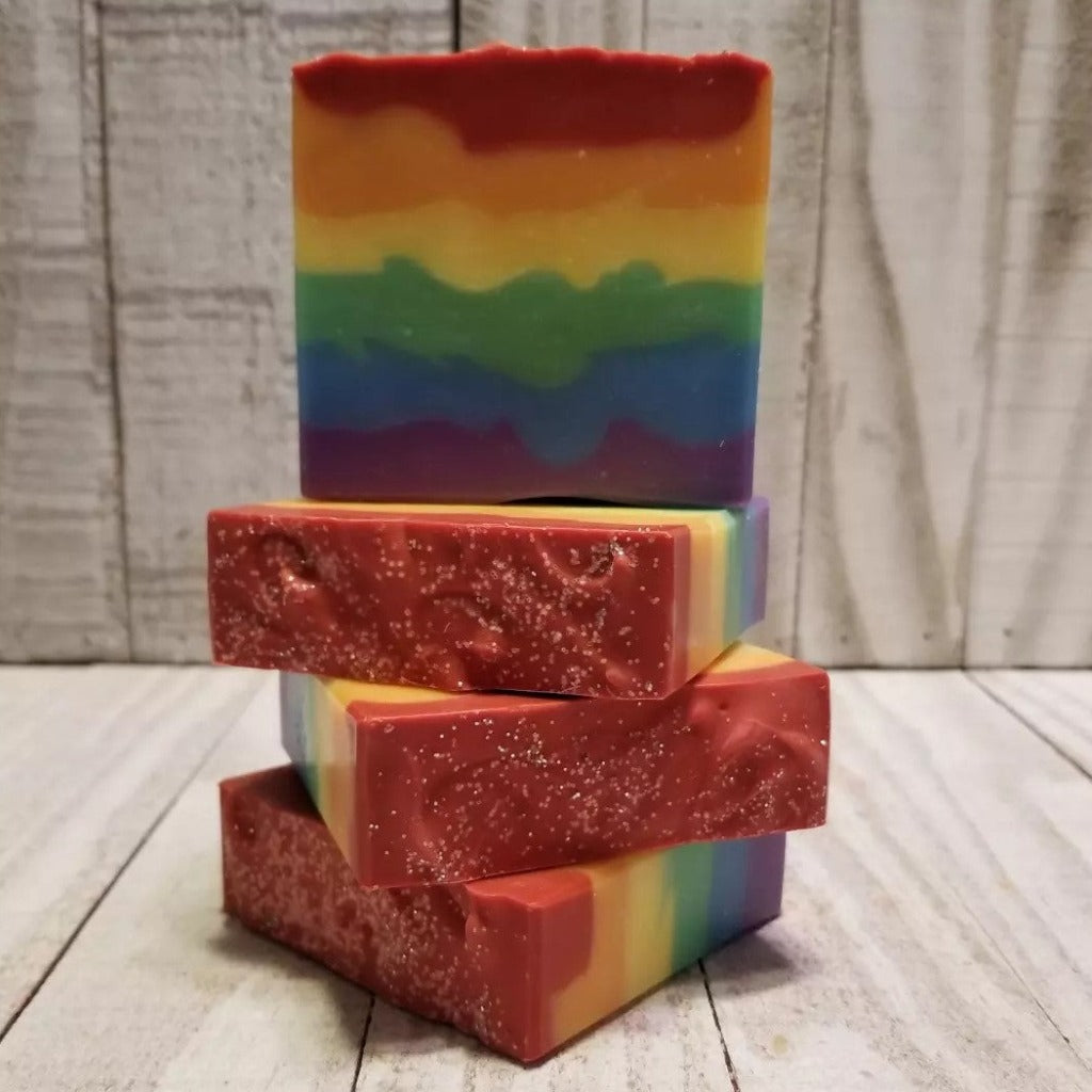 Rainbow Love Soap
